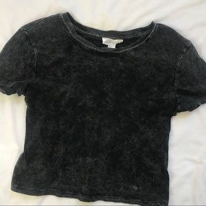Forever 21 Black/Gray crop top
